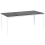 Beliani Garden Dining Table SOVARETO 180 cm 90 cm Marble Effect Black Marble 4