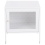 Beliani Bedside Table OSSETT Metal White 4