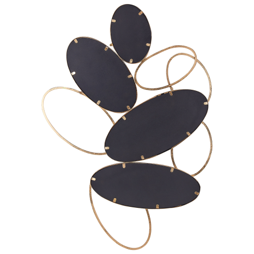 Beliani Wall Mirror DECIZE 113 cm 77 cm Metal Gold 1