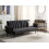 Beliani Sofa Bed 3 Seater VIMMERBY Fabric Black 2