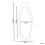 Beliani Wall Mirror REIGNY 57 cm 160 cm Velvet White 3
