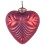 Beliani Set of 4 Baubles FERIABLE Glass Red 4