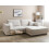 Beliani Corner Sofa 3 Seater LOFOTEN Fabric Off-White Left Hand 2