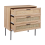 Beliani 3 Drawer Chest PASCO Light Brown 8