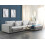Beliani Corner Sofa 5 Seater LOFOTEN Fabric Light Grey Left Hand 3