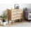 Beliani 3 Drawer Chest PASCO Light Brown 2
