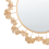 Beliani Wall Mirror CODOLET 60 cm 60 cm Metal Gold 4