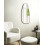 Beliani Wall Mirror CERGY 39 cm 95 cm Metal Black 6