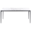 Beliani Garden Dining Table SOVARETO 180 cm 90 cm Marble Effect White Marble 5