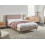 Beliani Bed Fabric CORIO 140 x 200 cm (EU Double) Taupe 2