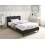 Beliani Bed Fabric FITOU 120 x 200 cm (EU Small Double) Black 2