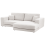 Beliani Corner Sofa 3 Seater LOFOTEN Fabric Off-White Left Hand 4