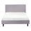 Beliani Bed Fabric FITOU 120 x 200 cm (EU Small Double) Light Grey 5