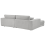 Beliani Corner Sofa 3 Seater LOFOTEN Fabric Light Grey Right Hand 9