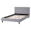Beliani Bed Fabric FITOU 120 x 200 cm (EU Small Double) Light Grey 4