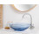 Beliani Countertop Basin MOENGO 540 x 360 mm Solid Surface Blue 2