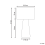 Beliani Table Lamp WELMEL Wicker Natural 3