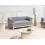 Beliani Sofa 2 Seater ALNOR Fabric Dark Grey 2