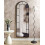Beliani Wall Mirror CROSSES 60 cm 170 cm Metal Black 2