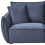 Beliani Sofa 3 Seater KUNES Fabric Dark Blue 6