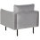 Beliani Armchair VINTERBRO Velvet Grey 3