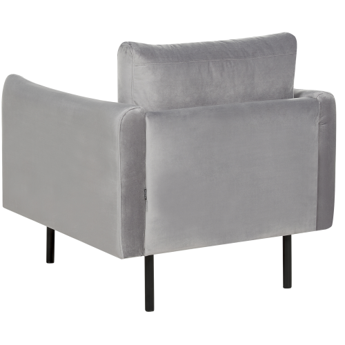 Beliani Armchair VINTERBRO Velvet Grey 2