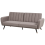 Beliani Sofa Bed 3 Seater VIMMERBY Fabric Light Brown 4