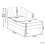 Beliani Left-Hand Chaise Longue ALLIER Velvet Beige 3