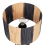 Beliani Table Lamp WELMEL Wicker Brown/ Black 6