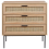Beliani 3 Drawer Chest PASCO Light Brown 9