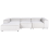 Beliani Modular Corner Sofa 4 Seater ARDAL Corduroy Off-White Right Hand 4