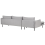 Beliani Corner Sofa 4 Seater VINTERBRO Velvet Grey Right Hand 6