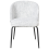 Beliani Set of 2 Dining Chairs ZANA Fabric White/Blue 6