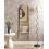 Beliani Wall Mirror JARNAGES 45 cm 145 cm Metal White 2