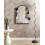 Beliani Wall Mirror AULON 69 cm 80 cm Metal Black 2