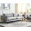 Beliani Sofa 3 Seater VINTERBRO Velvet Grey 3