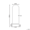 Beliani Wall Mirror JARNAGES 45 cm 145 cm Metal White 3