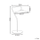 Beliani LED Table Lamp GALETTI Metal White 5