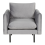 Beliani Armchair VINTERBRO Velvet Grey 2