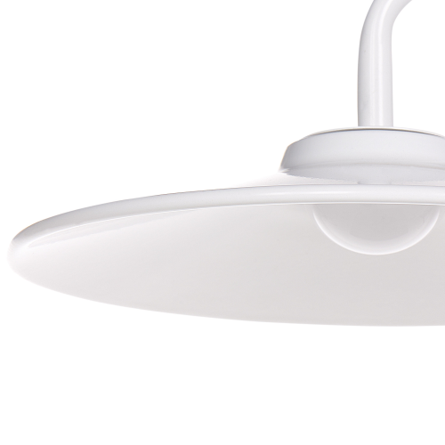 Beliani LED Table Lamp GALETTI Metal White 2