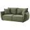Beliani Sofa 3 Seater KUNES Fabric Green 4