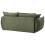 Beliani Sofa 3 Seater KUNES Fabric Green 5