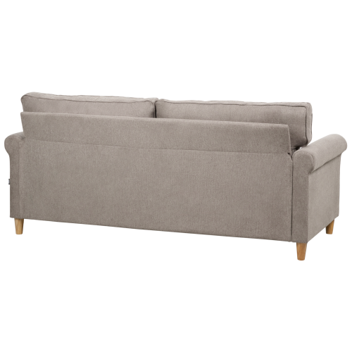 Beliani Sofa 3 Seater RONNEBY Fabric Light Brown 2