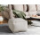 Beliani Pouffe DAREYN Velvet Light Beige 3