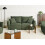 Beliani Sofa 3 Seater KUNES Fabric Green 2