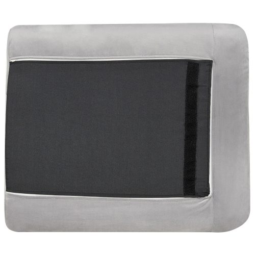 Beliani Corner Sofa 4 Seater VINTERBRO Velvet Grey Right Hand 1