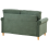 Beliani Sofa 2 Seater RONNEBY Corduroy Dark Green 8