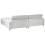 Beliani Corner Sofa 3 Seater MALOY Chenille Light Grey Left Hand 5