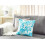 Beliani Throw Cushion ROCKWEED 45 x 45 cm Cotton White Floral Pattern 2