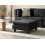 Beliani Ottoman UNSTAD Fabric Black 2